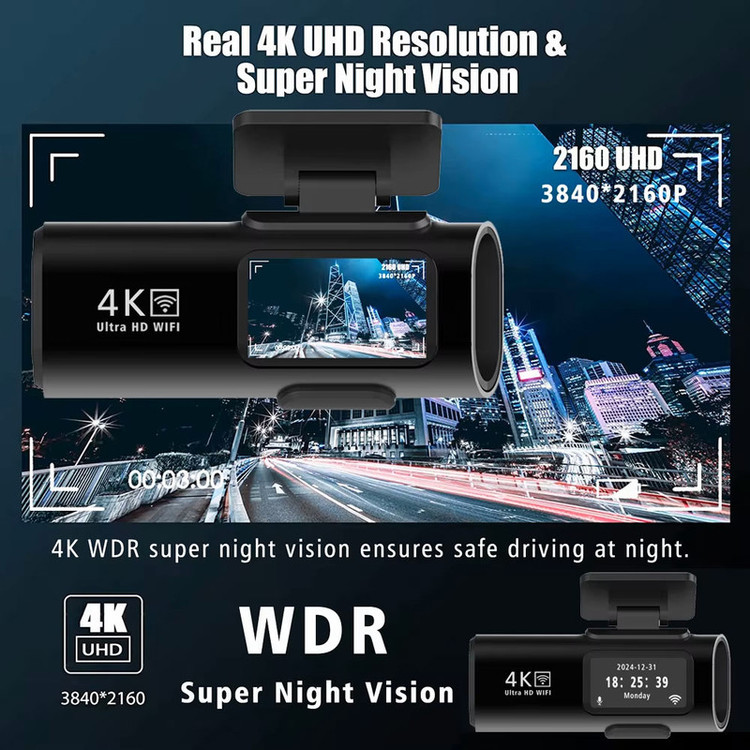 دوربین فیلمبرداری ثبت وقایع خودرو مدل OK309-4K-WiFi
